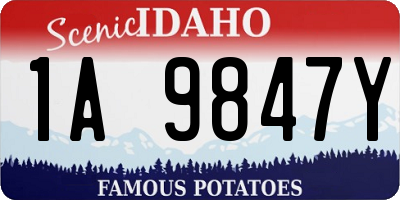 ID license plate 1A9847Y