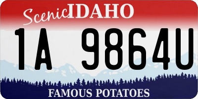 ID license plate 1A9864U