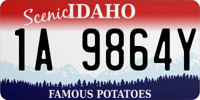 ID license plate 1A9864Y
