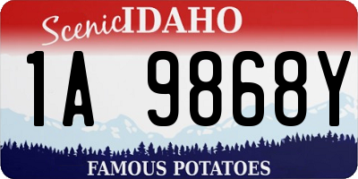 ID license plate 1A9868Y