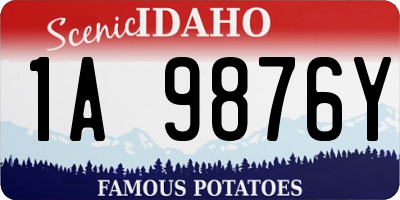 ID license plate 1A9876Y