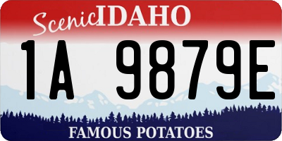 ID license plate 1A9879E