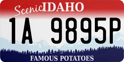 ID license plate 1A9895P