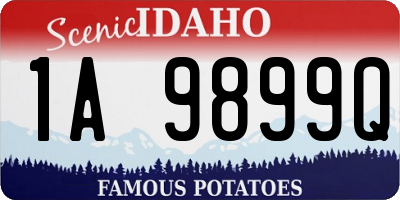 ID license plate 1A9899Q