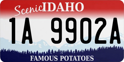 ID license plate 1A9902A
