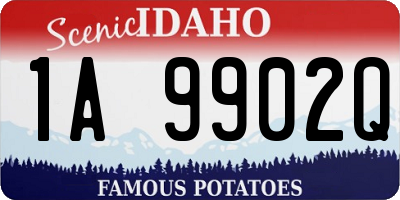 ID license plate 1A9902Q