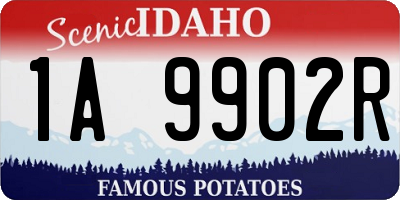 ID license plate 1A9902R