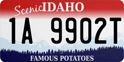 ID license plate 1A9902T