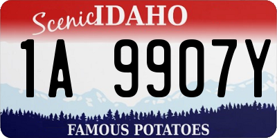 ID license plate 1A9907Y