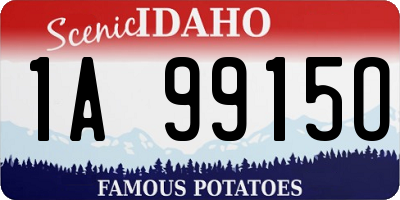 ID license plate 1A9915O
