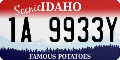 ID license plate 1A9933Y