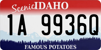 ID license plate 1A9936Q
