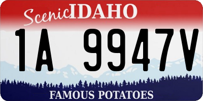 ID license plate 1A9947V