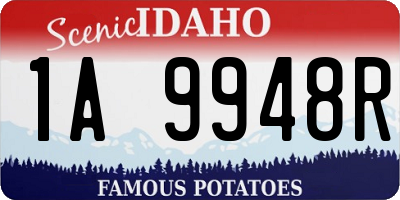 ID license plate 1A9948R