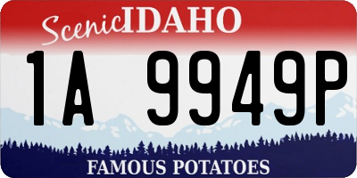 ID license plate 1A9949P