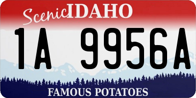 ID license plate 1A9956A
