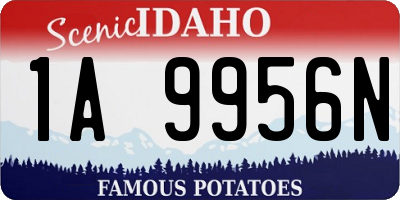 ID license plate 1A9956N