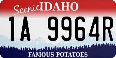 ID license plate 1A9964R