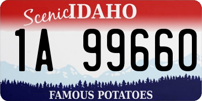 ID license plate 1A9966O
