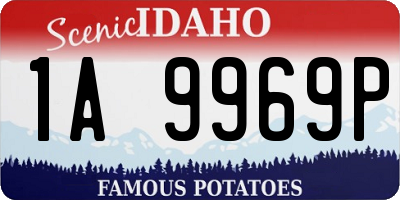 ID license plate 1A9969P
