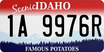 ID license plate 1A9976R