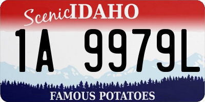 ID license plate 1A9979L
