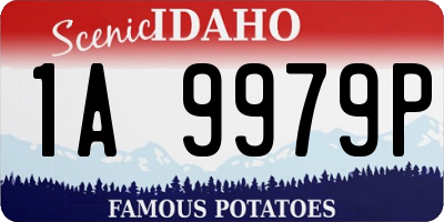 ID license plate 1A9979P