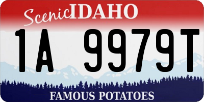 ID license plate 1A9979T