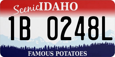 ID license plate 1B0248L