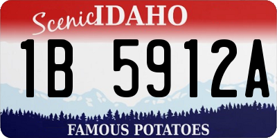 ID license plate 1B5912A