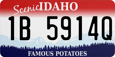 ID license plate 1B5914Q