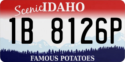 ID license plate 1B8126P