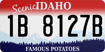 ID license plate 1B8127B