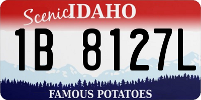 ID license plate 1B8127L