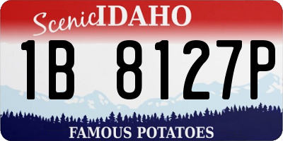 ID license plate 1B8127P