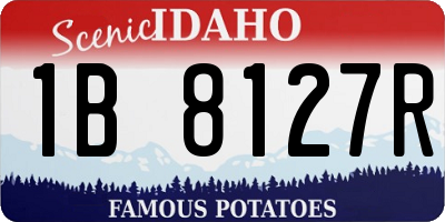 ID license plate 1B8127R