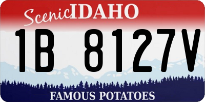 ID license plate 1B8127V