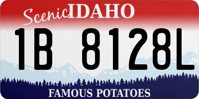 ID license plate 1B8128L