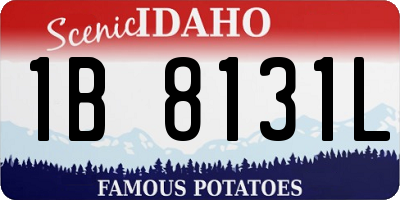 ID license plate 1B8131L