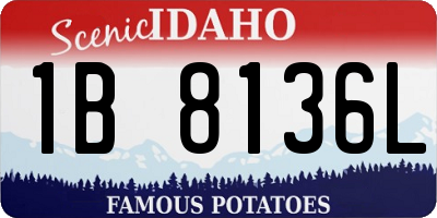 ID license plate 1B8136L