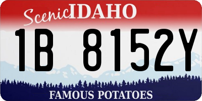 ID license plate 1B8152Y