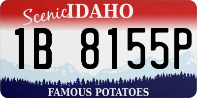 ID license plate 1B8155P