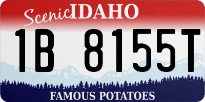 ID license plate 1B8155T
