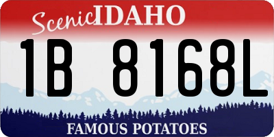 ID license plate 1B8168L