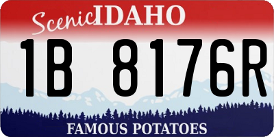 ID license plate 1B8176R
