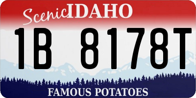 ID license plate 1B8178T