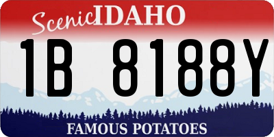 ID license plate 1B8188Y