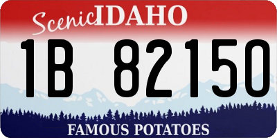 ID license plate 1B8215O