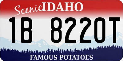 ID license plate 1B8220T