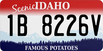 ID license plate 1B8226V